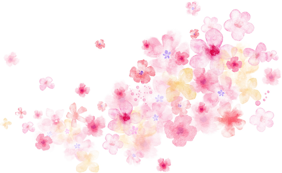 Flying Pink Flowers